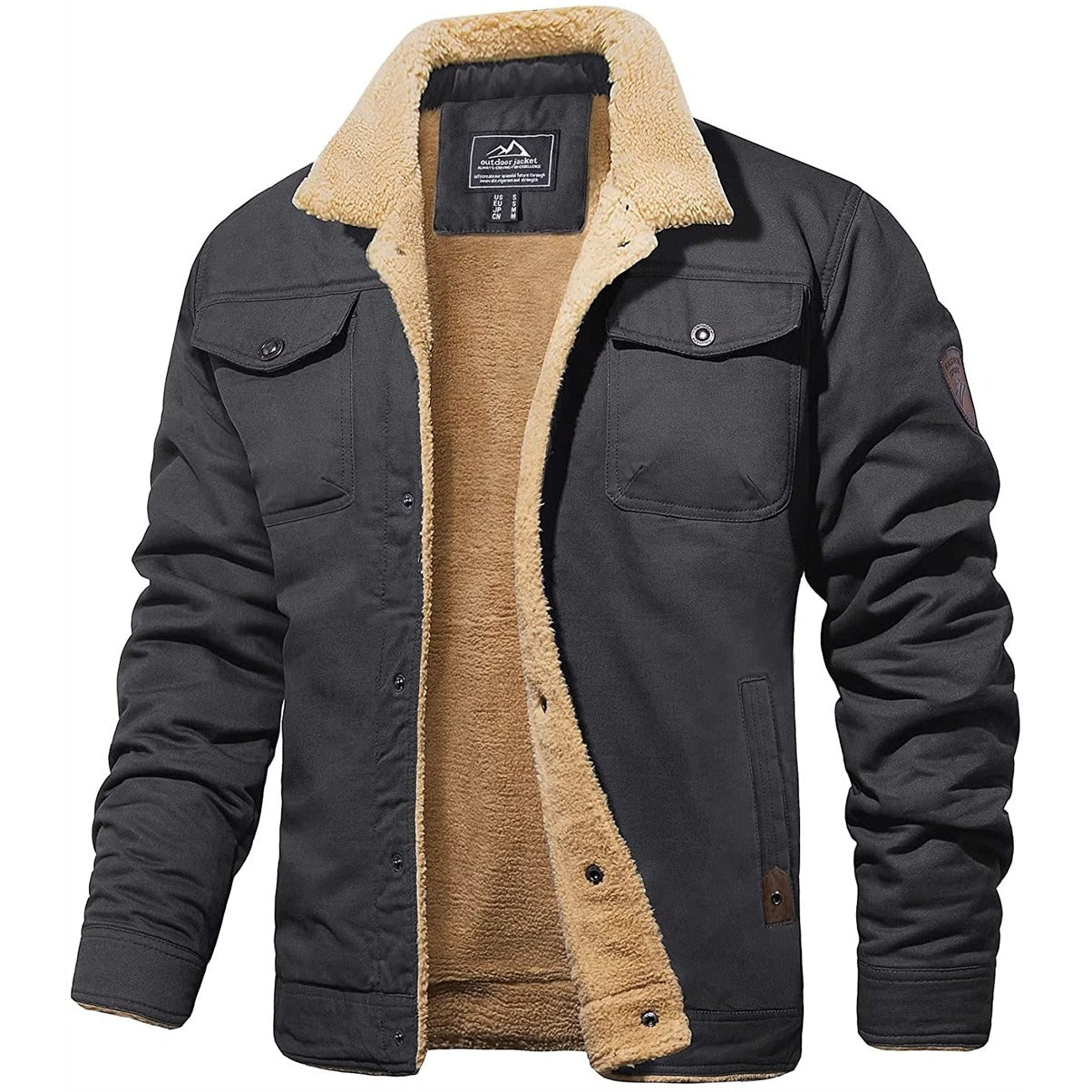 Jason | Men’s Casual Winter Sherpa Lined Jacket