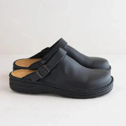 Albert | Stylish Men’s Leather Slipper Clogs