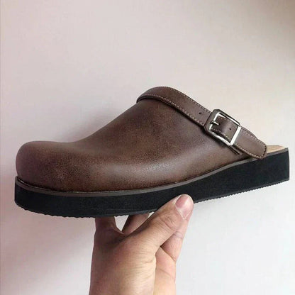 Albert | Stylish Men’s Leather Slipper Clogs