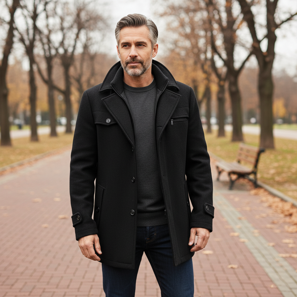 Mark - Wool Blend Overcoat