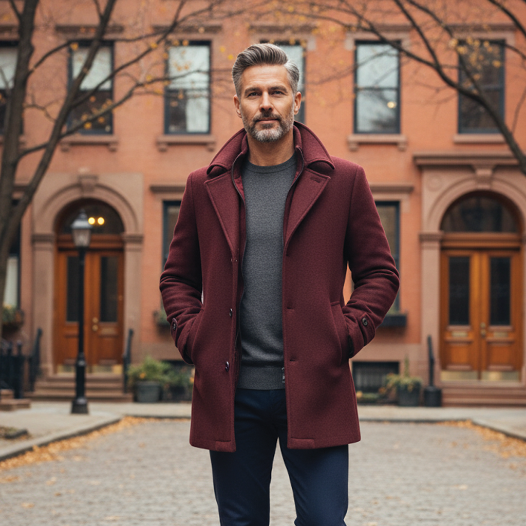Mark - Wool Blend Overcoat