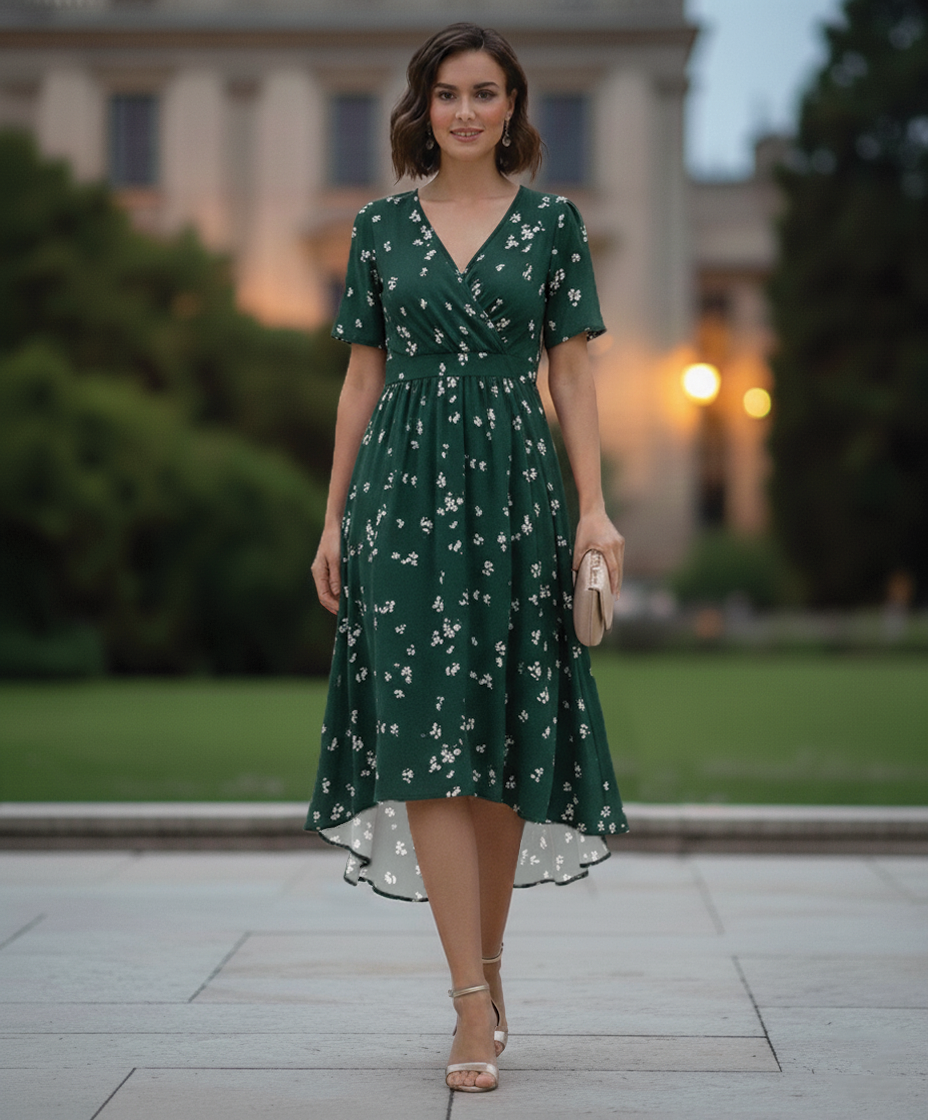 Abigail - Wrap Midi Dress