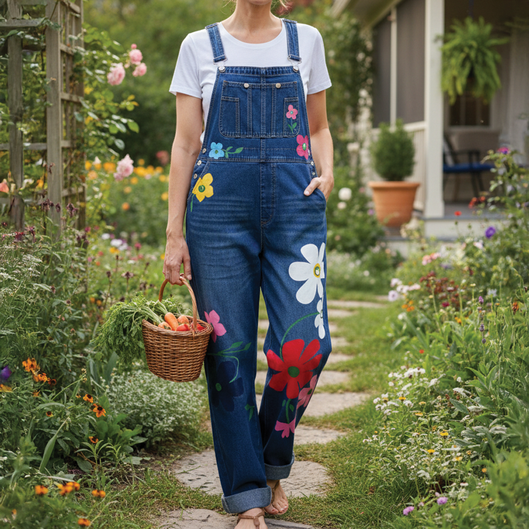 Grace - Sleeveless Denim Overalls