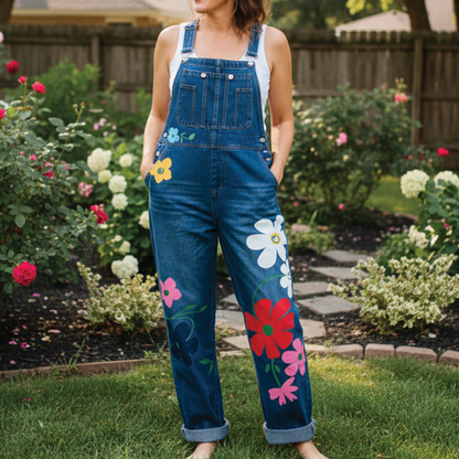 Grace - Sleeveless Denim Overalls