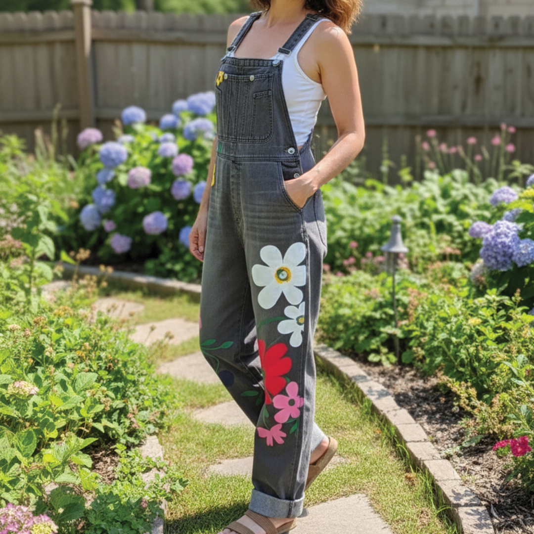 Grace - Sleeveless Denim Overalls