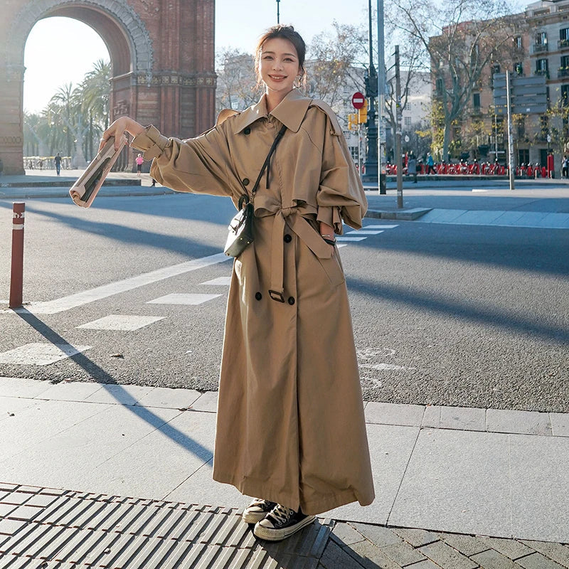Isabella | Women’s Chic Long Loose-Fit Trench Coat