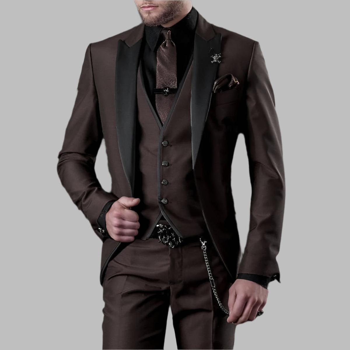 Eric | Men Luxury Three Piece Wedding Suit Set