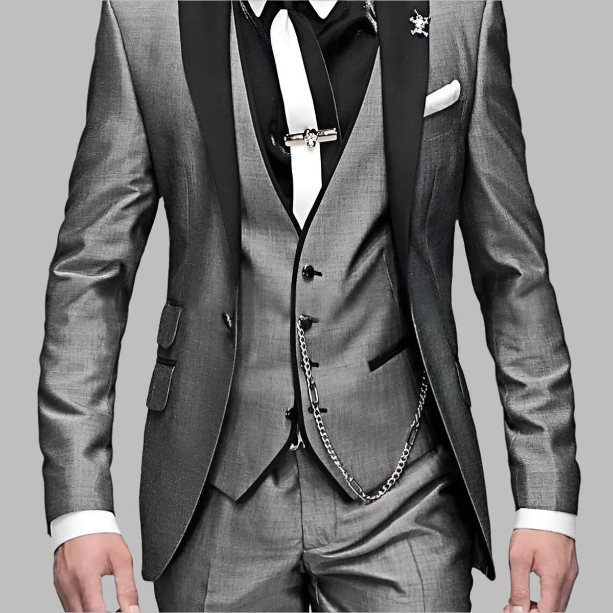 Eric | Men Luxury Three Piece Wedding Suit Set