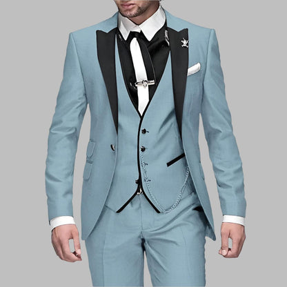 Eric | Men Luxury Three Piece Wedding Suit Set