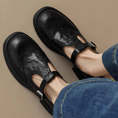 Peggy | Classic Women’s Leather T-Strap Shoes
