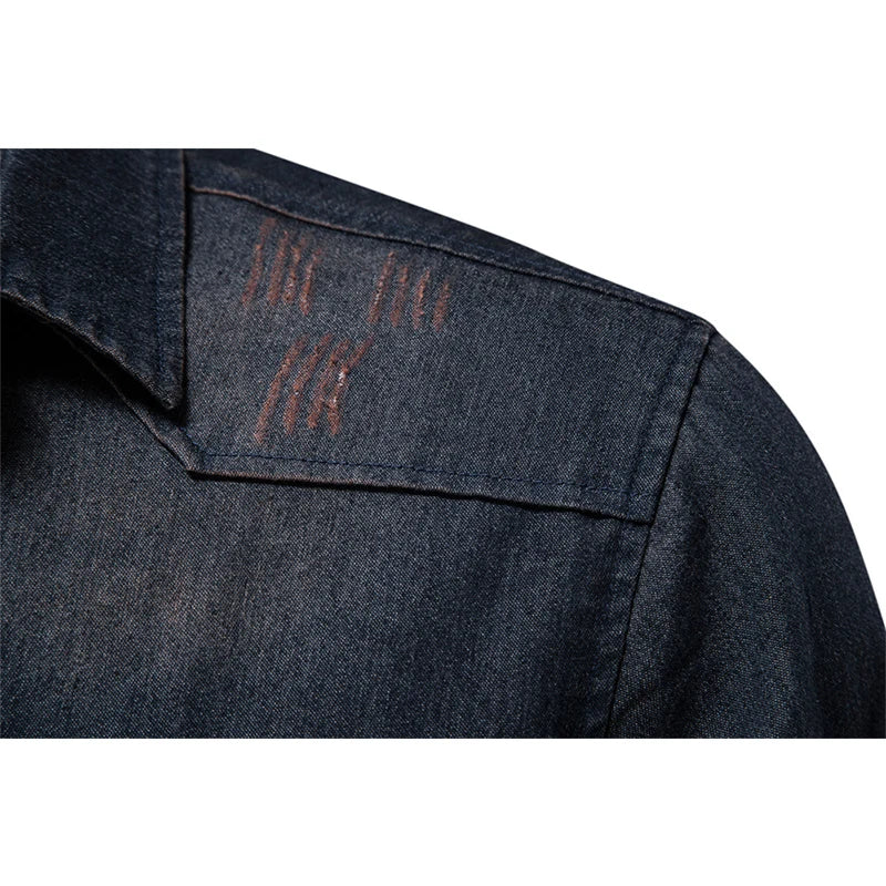 Bruce | Men’s Denim Button-Up Shirt