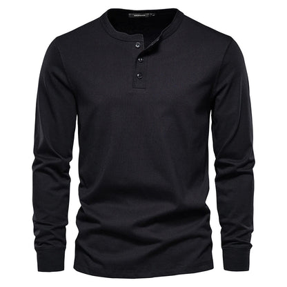 Gary | Stylish Men’s Long-Sleeve Henley Shirt