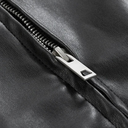 James | Men’s Oversized Leather Bomber Jacket