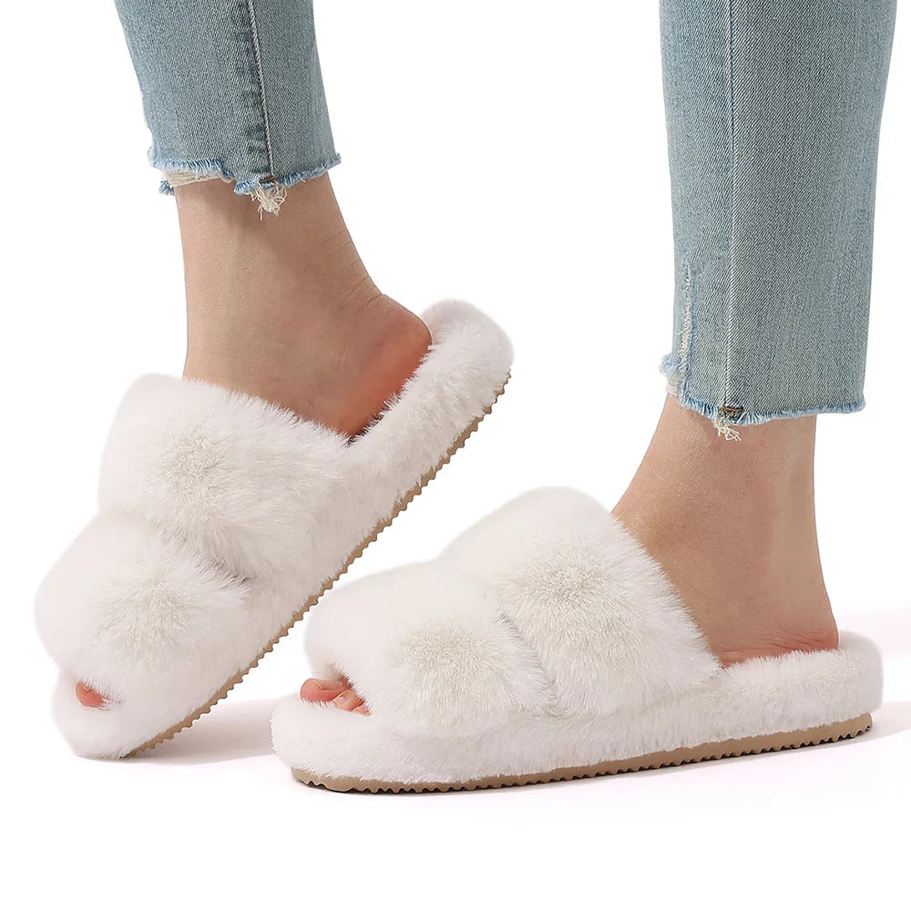 Isabella | Women’s Cozy Faux Fur Slide Slippers