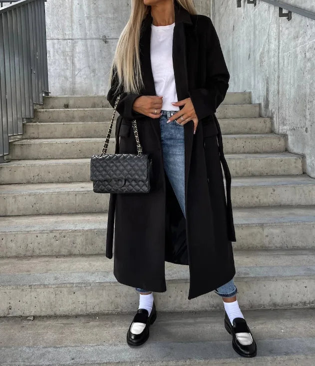 Kathleen | Women’s Classic Long Sleeve Trench Coat