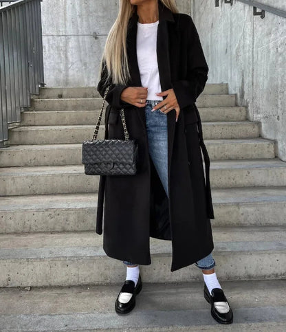 Kathleen | Women’s Classic Long Sleeve Trench Coat