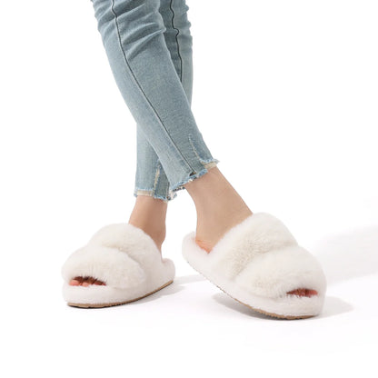 Isabella | Women’s Cozy Faux Fur Slide Slippers