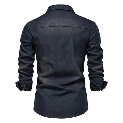 Bruce | Men’s Denim Button-Up Shirt