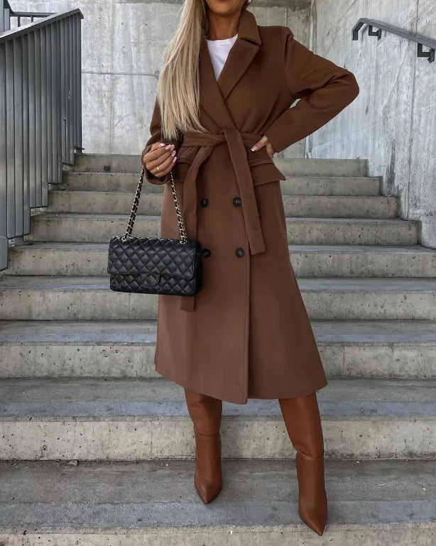 Kathleen | Women’s Classic Long Sleeve Trench Coat