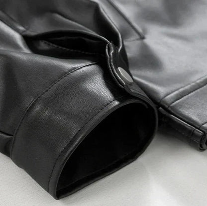 James | Men’s Oversized Leather Bomber Jacket