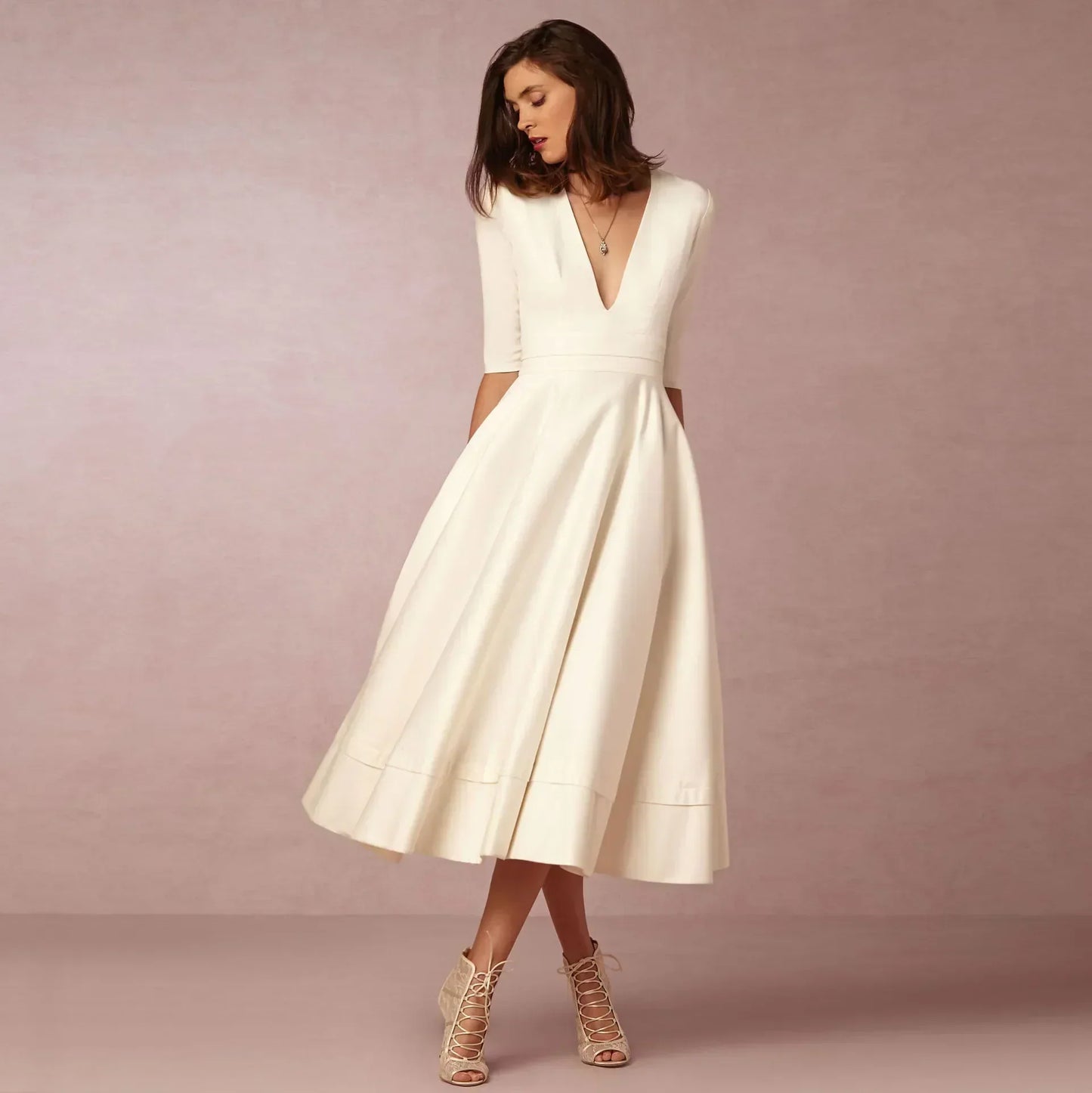 Allison | Women’s Elegant Flowing Midi Dress