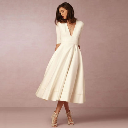 Allison | Women’s Elegant Flowing Midi Dress
