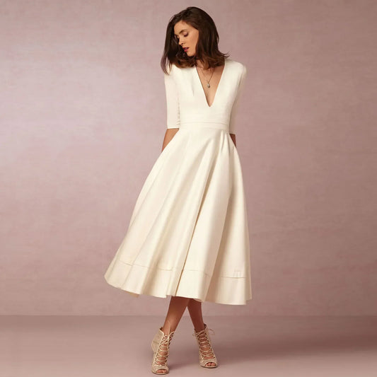 Allison | Women’s Elegant Flowing Midi Dress