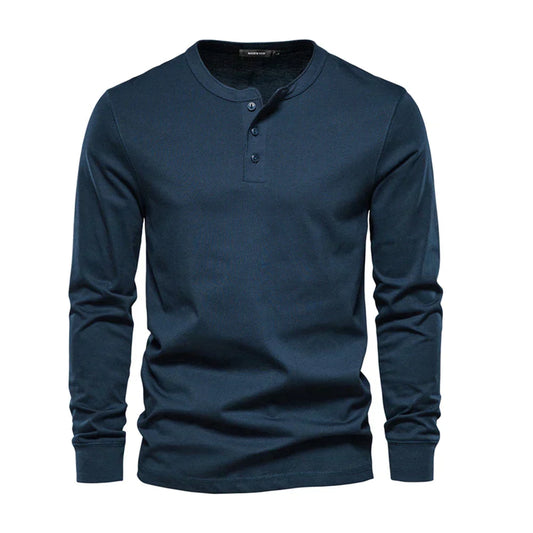 Gary | Stylish Men’s Long-Sleeve Henley Shirt