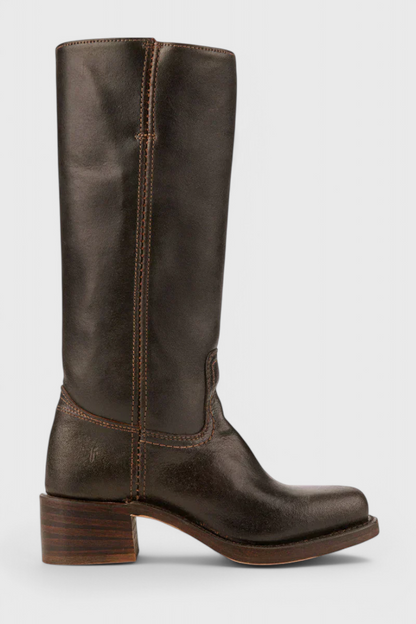 Patricia | Women’s Leather Knee-High Boots with Heels