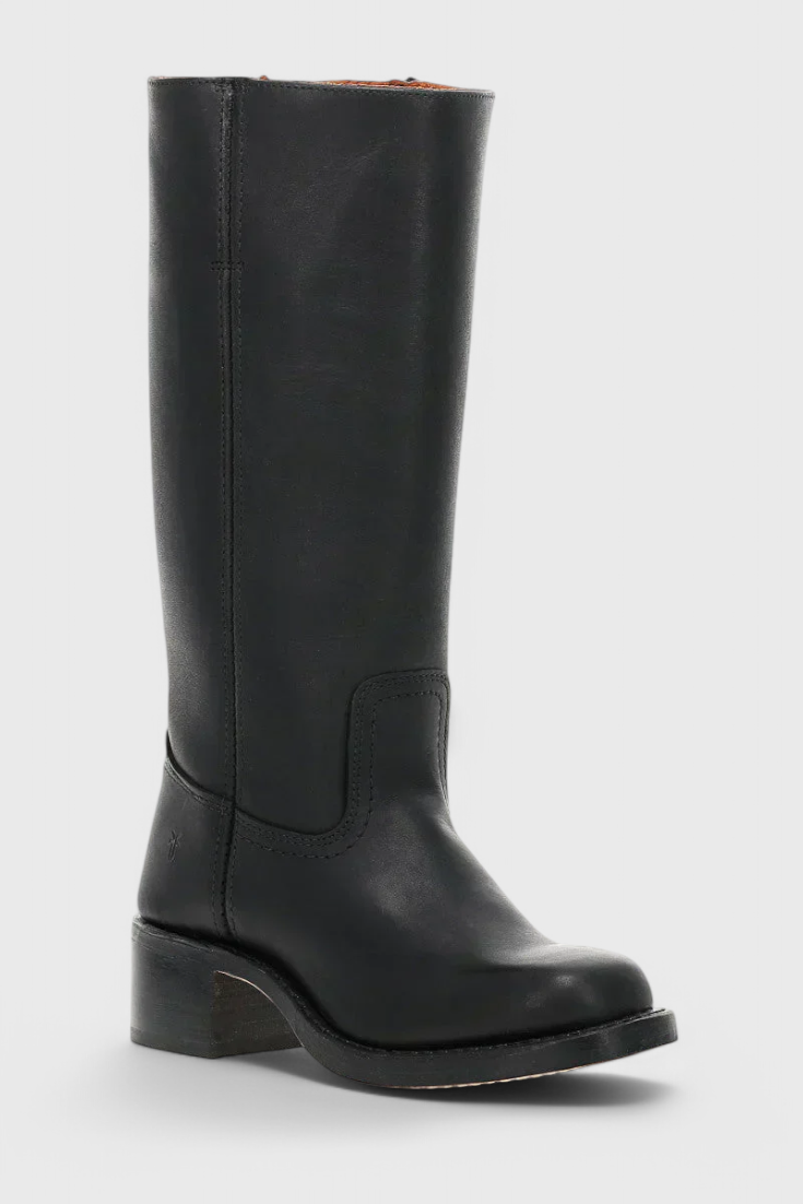 Patricia | Women’s Leather Knee-High Boots with Heels