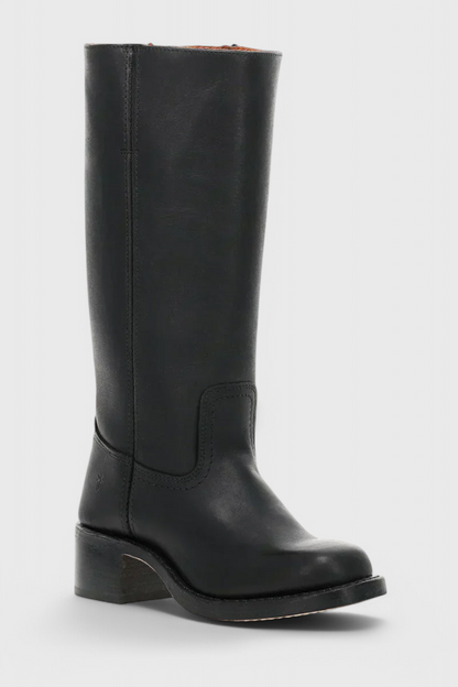 Patricia | Women’s Leather Knee-High Boots with Heels