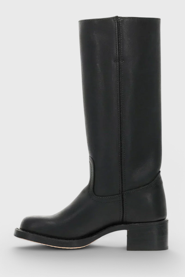 Patricia | Women’s Leather Knee-High Boots with Heels