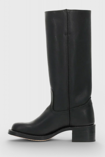 Patricia | Women’s Leather Knee-High Boots with Heels