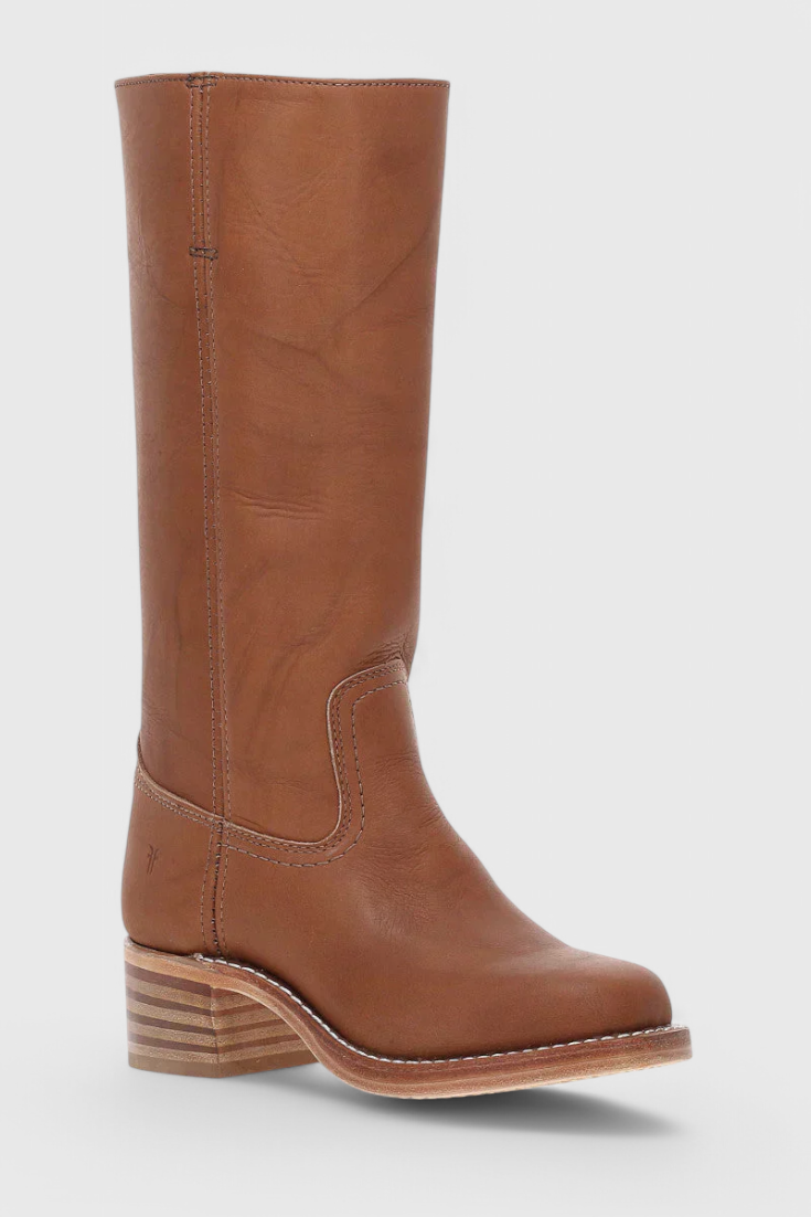 Patricia | Women’s Leather Knee-High Boots with Heels
