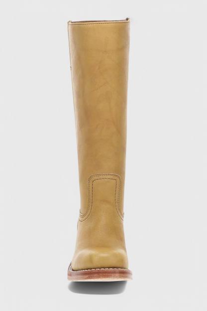 Patricia | Women’s Leather Knee-High Boots with Heels