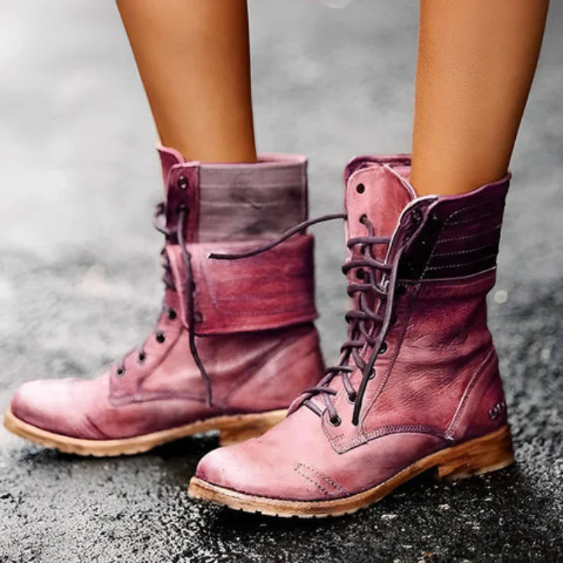 Clara | Women’s Lace-Up Combat Boots