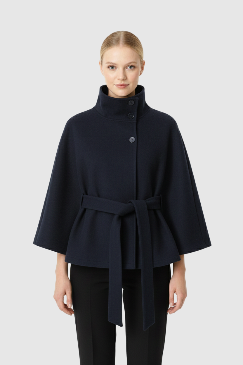 Sydney | Women’s Winter High Collar Belted Coat