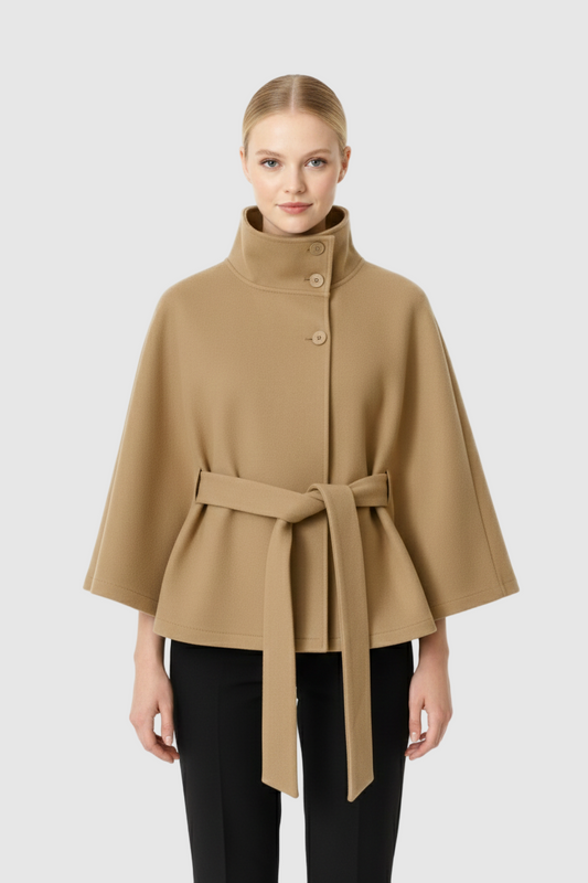 Sydney | Women’s Winter High Collar Belted Coat