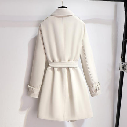 Julia | Women’s Classic Lapel Belted Trench Coat