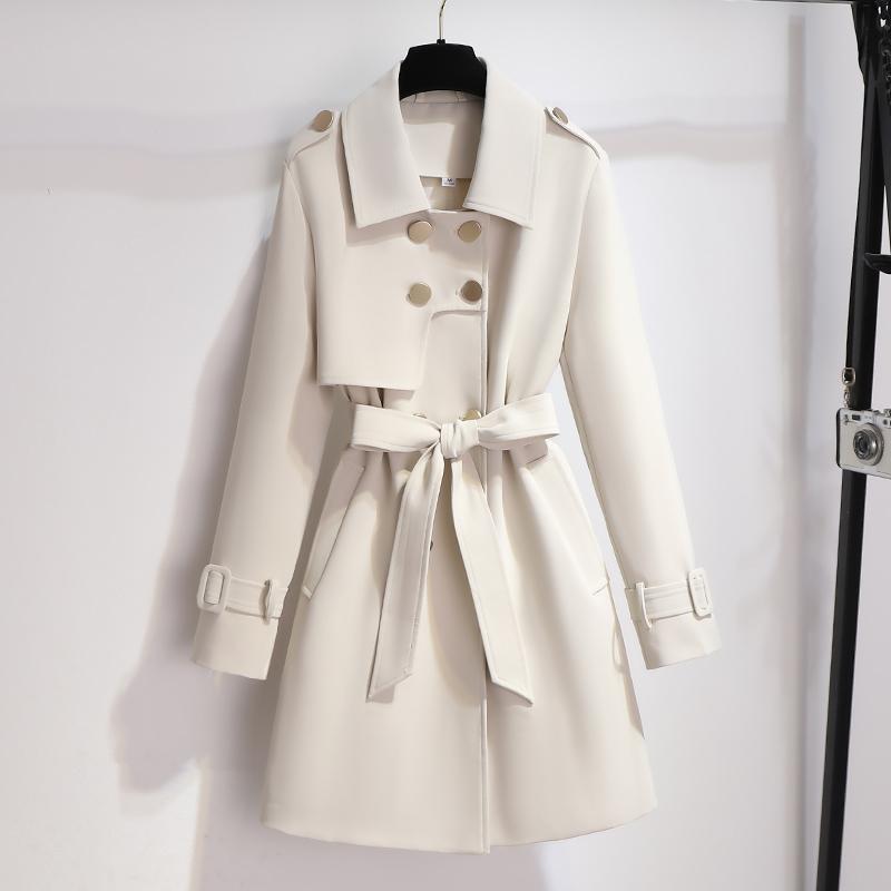 Julia | Women’s Classic Lapel Belted Trench Coat