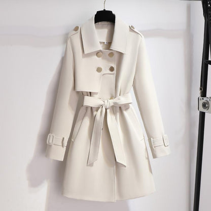Julia | Women’s Classic Lapel Belted Trench Coat