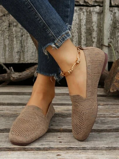 Clara - Knit Slip-On Flats