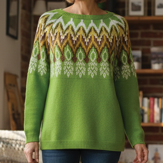Bridget - Patterned Knit Sweater