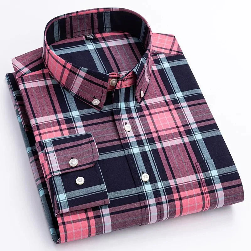 Peter | Men's Plaid Button-Down Shirt