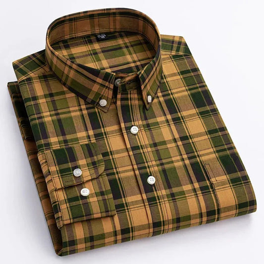Peter | Men's Plaid Button-Down Shirt