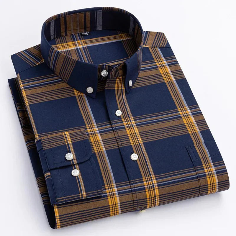 Peter | Men's Plaid Button-Down Shirt