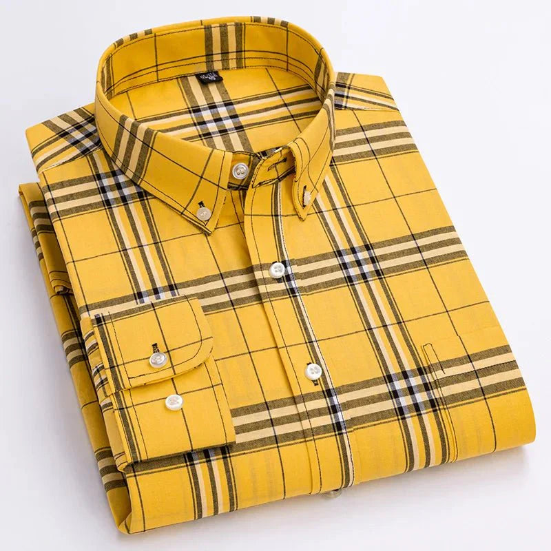 Peter | Men's Plaid Button-Down Shirt