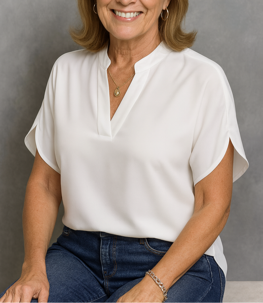 Bridget - Lightweight V-Neck Blouse