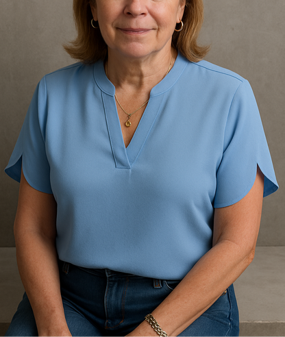 Bridget - Lightweight V-Neck Blouse