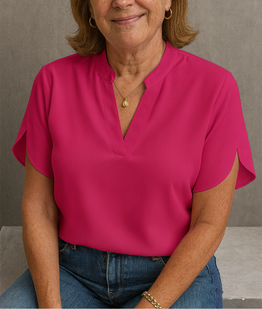 Bridget - Lightweight V-Neck Blouse